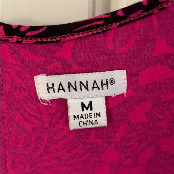 Hannah Hot Pink and Black Top - Picture 4 of 5